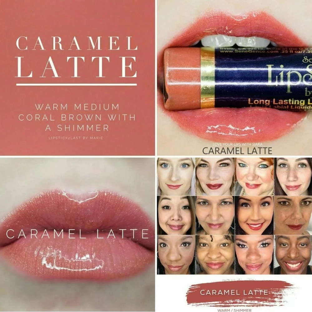 LipSense Caramel Latte long wear lip color